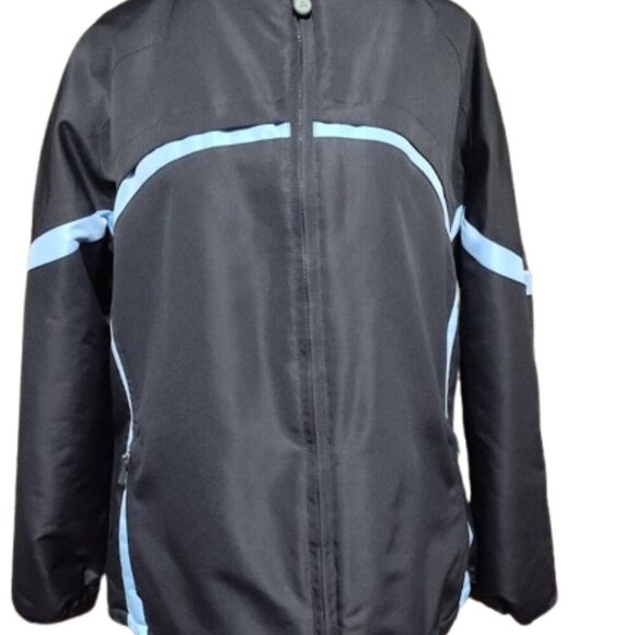 Gerry Jacket Hooded Black Blue Women's Jacket Size Medium Great for Winter !! - Picture 9 of 15